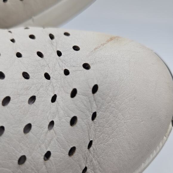 Clarks Unstructured Shoes Womens 9.5 M Un Rio Tie Perf Sneakers Cream Editorial - Picture 5 of 8